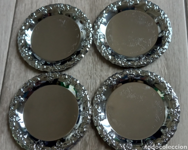 Antiguidades: Posavasos de alpaca (4)