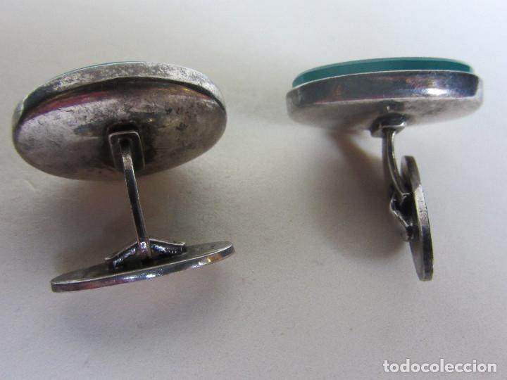 Antig&uuml;edades: GEMELOS PLATA 925 DE JOAQUIN ESPALIU - Foto 3