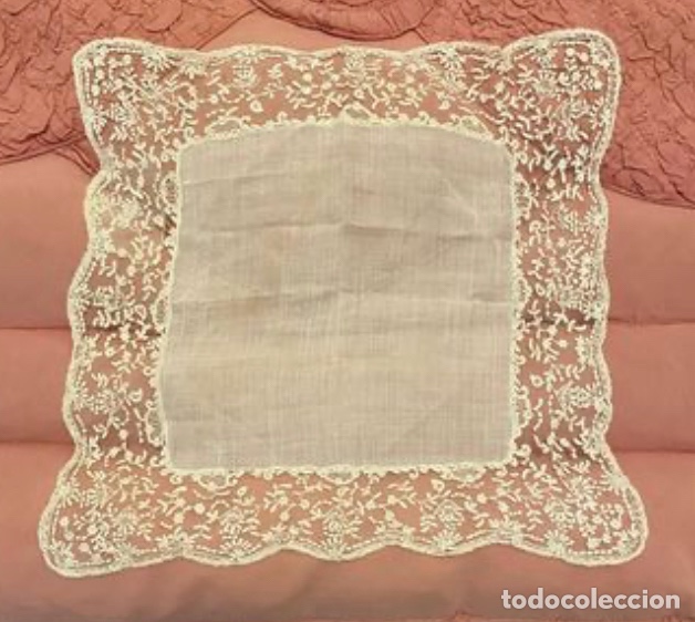 Antig&uuml;edades: Antiguo Pa&ntilde;uelo encaje duquesa - Foto 1