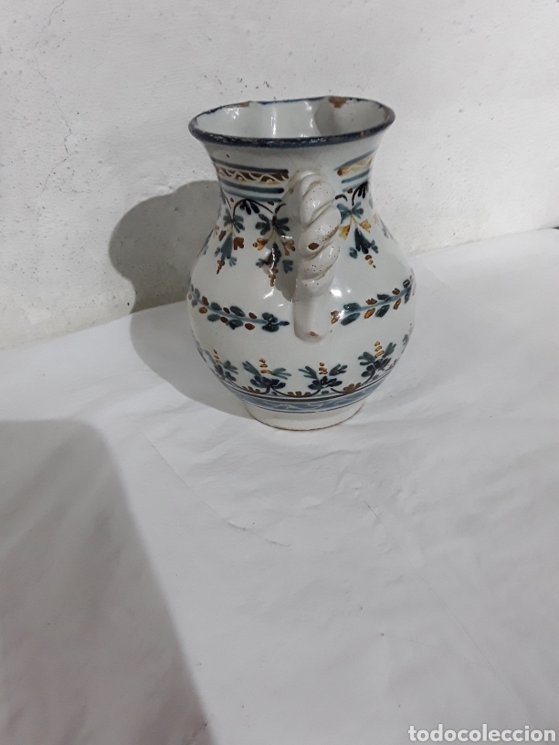 Antig&uuml;edades: Jarra ( peque&ntilde;a ) de Talavera. - Foto 2