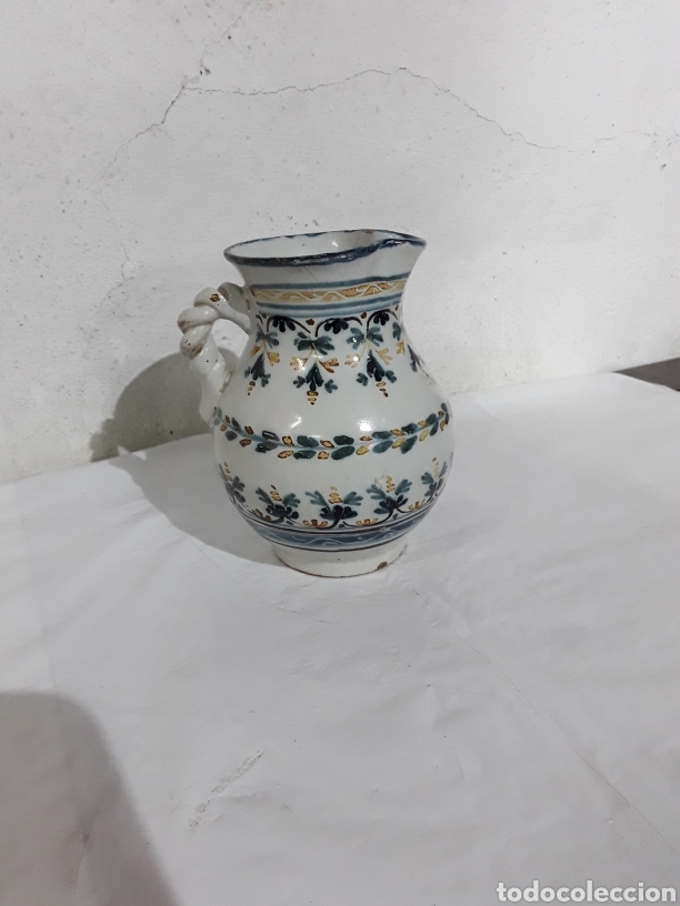 Antig&uuml;edades: Jarra ( peque&ntilde;a ) de Talavera. - Foto 3
