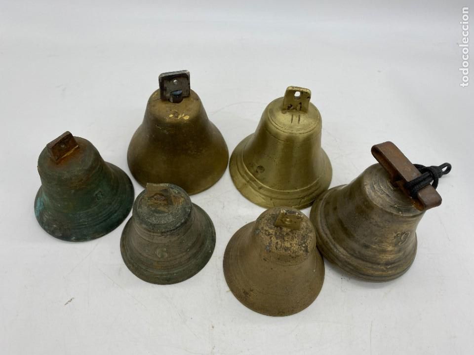 Antig&uuml;edades: COLECCION 6 CAMPANAS ANTIGUAS DE CONVENTO - Foto 1