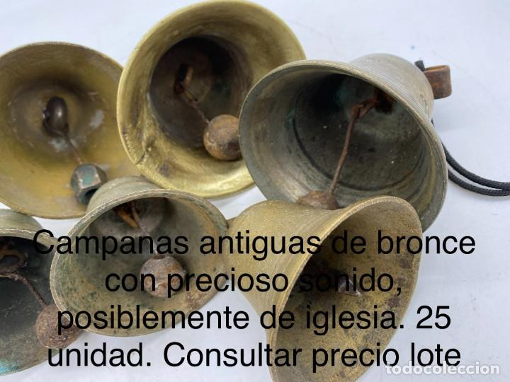 Antig&uuml;edades: COLECCION 6 CAMPANAS ANTIGUAS DE CONVENTO - Foto 7