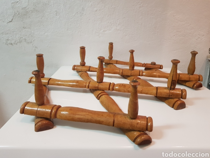 Antig&uuml;edades: Perchero plegable de madera - Foto 2