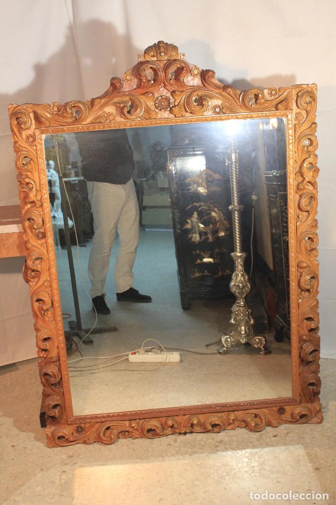 Antig&uuml;edades: ESPEJO TALLA COPETE - Foto 2