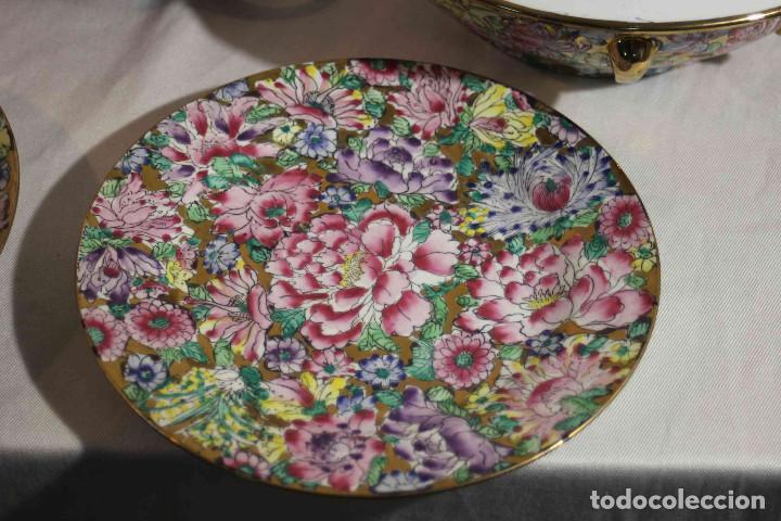 Antig&uuml;edades: VAJILLA MIL FLORES MACAO - Foto 3