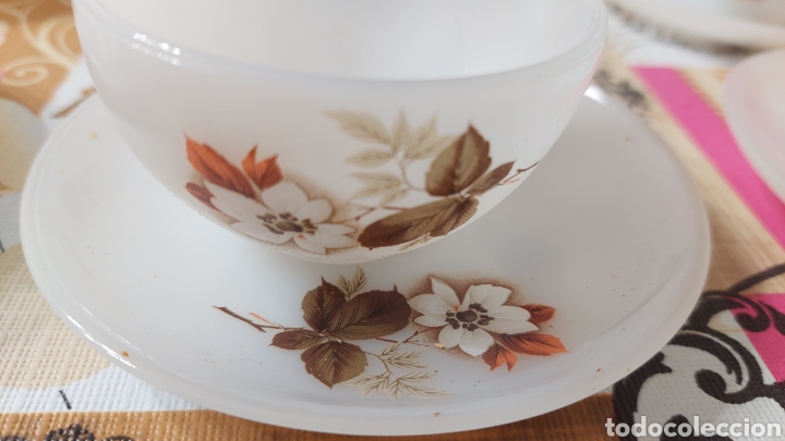 Antig&uuml;edades: Juego de cafe Arcopal Flor de Almendro - Foto 3