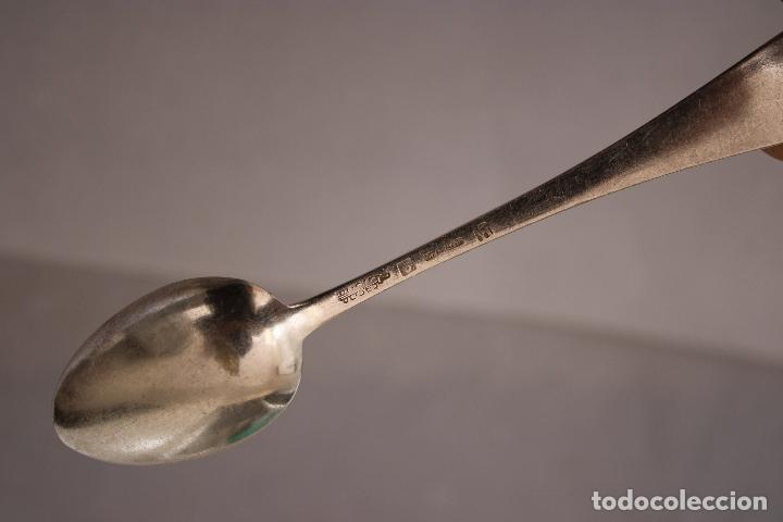 Antig&uuml;edades: cucharon de servir plateado - Foto 3