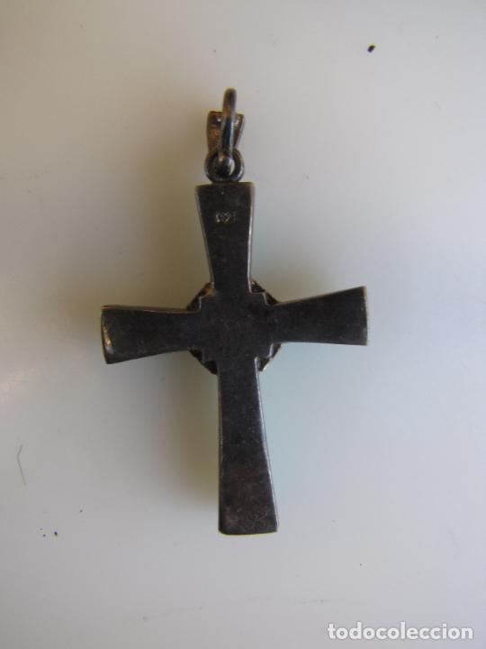 Antig&uuml;edades: 31.- Cruz de plata y turquesas - Foto 3