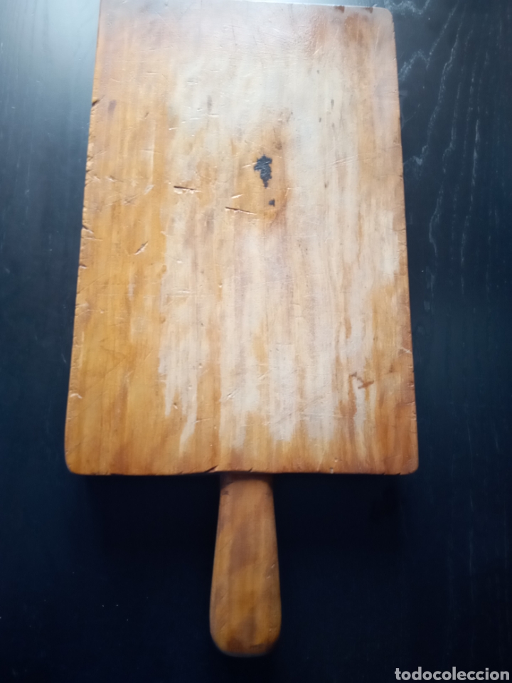 Antig&uuml;edades: Madera para cortar carne antiguo - Foto 3