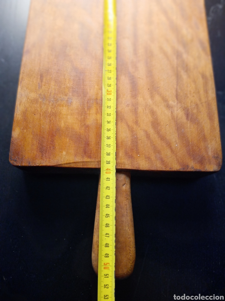 Antig&uuml;edades: Madera para cortar carne antiguo - Foto 4
