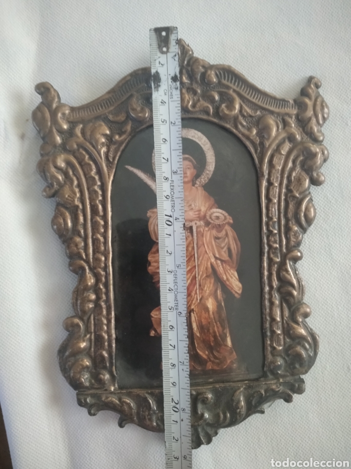 Antig&uuml;edades: ANTIGUO MARCO REPUJADO PLATA - Foto 2