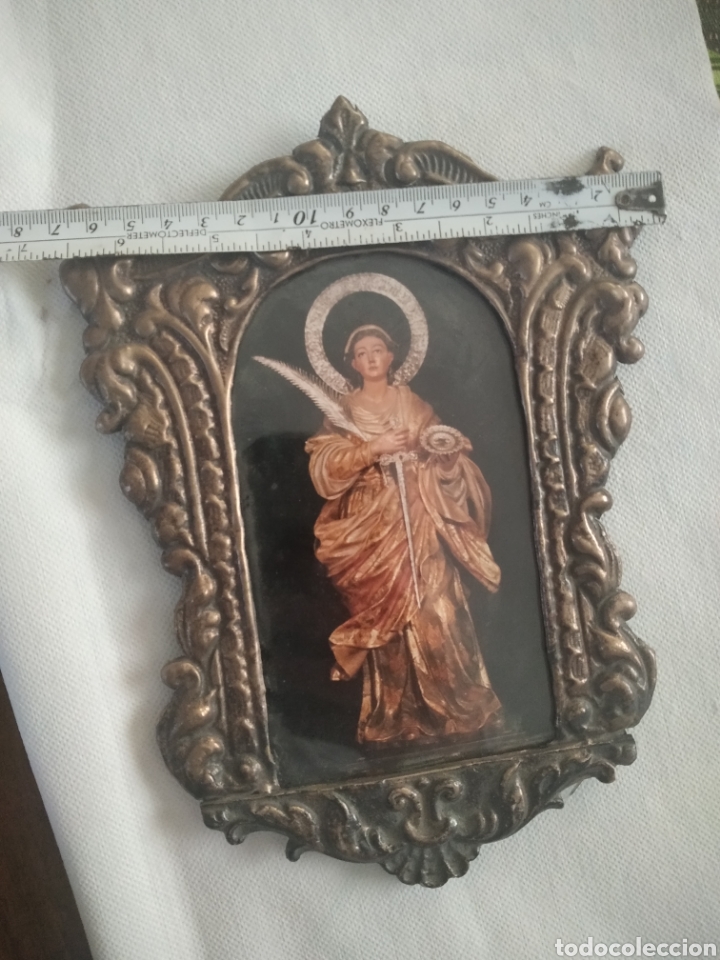 Antig&uuml;edades: ANTIGUO MARCO REPUJADO PLATA - Foto 3