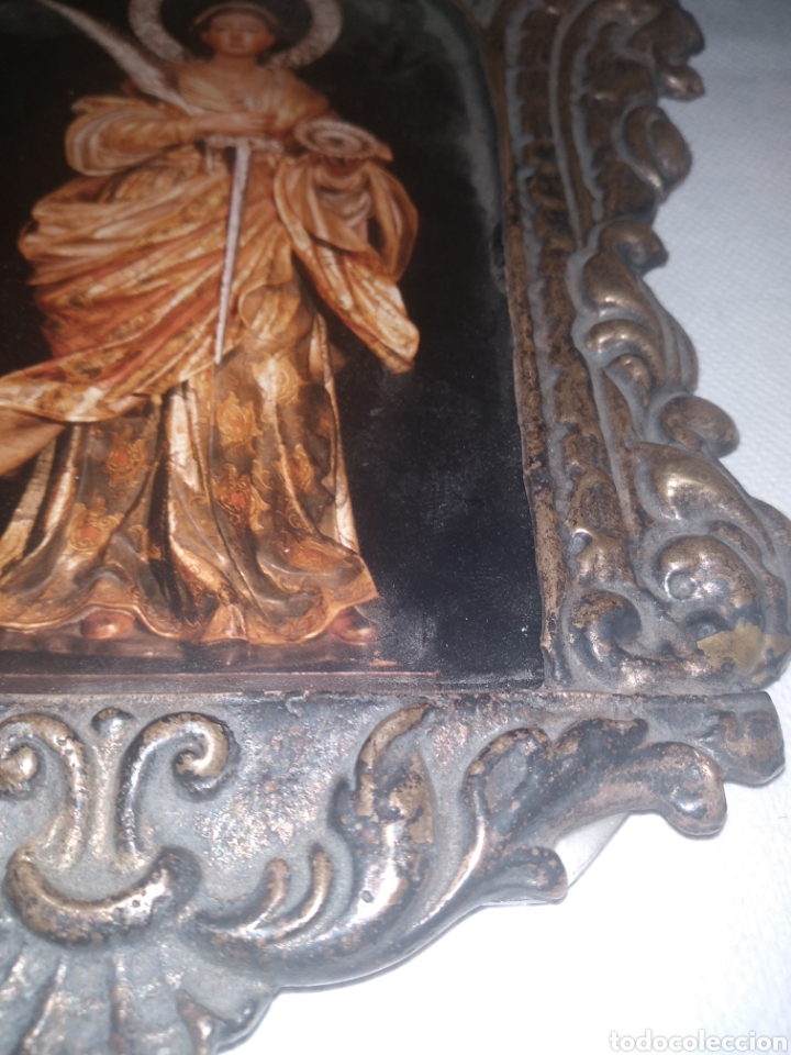 Antig&uuml;edades: ANTIGUO MARCO REPUJADO PLATA - Foto 8