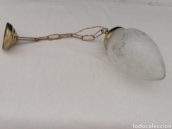 Antig&uuml;edades: L&aacute;mpara de techo antigua - Foto 4