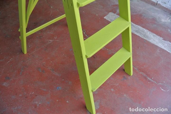 escalera de pared de madera - herramienta hecha - Acheter Meubles  auxiliaires anciens sur todocoleccion