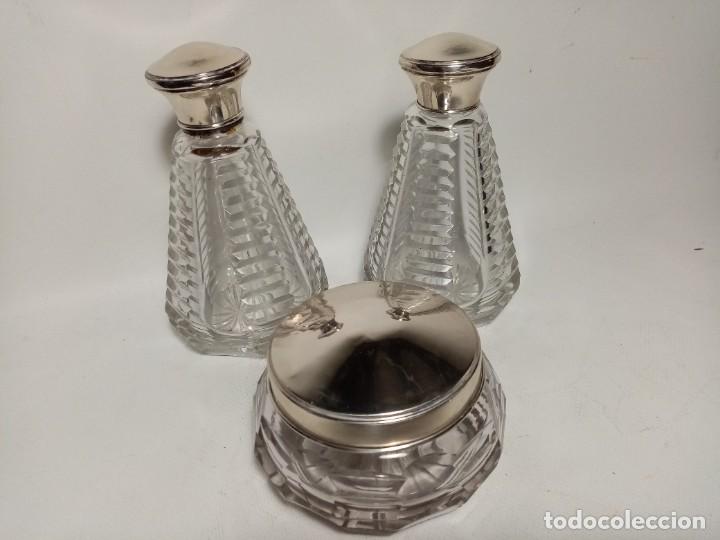 Antig&uuml;edades: juego de tocador Plata contrastada- - Foto 1
