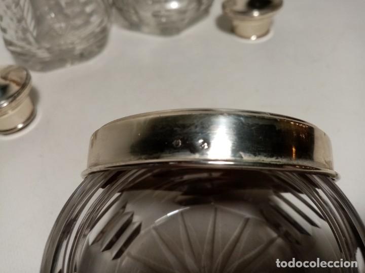Antig&uuml;edades: juego de tocador Plata contrastada- - Foto 3