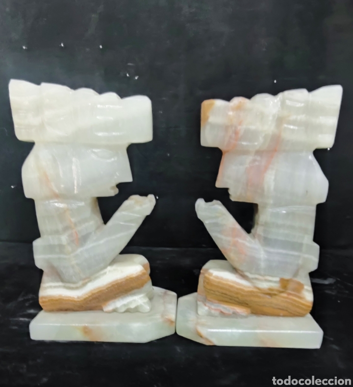 Antig&uuml;edades: Sujetalibros aztecas de Onix - Foto 10