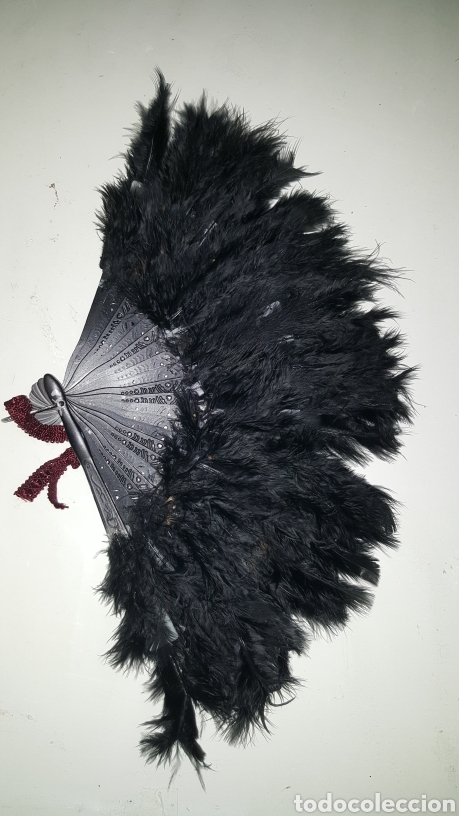 Antig&uuml;edades: Antiguo abanico pluma - Foto 2