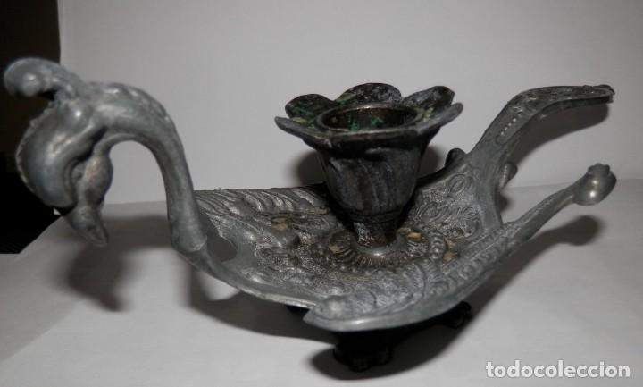 Antig&uuml;edades: ANTIGUO CANDELABRO PORTA VELAS - Foto 2