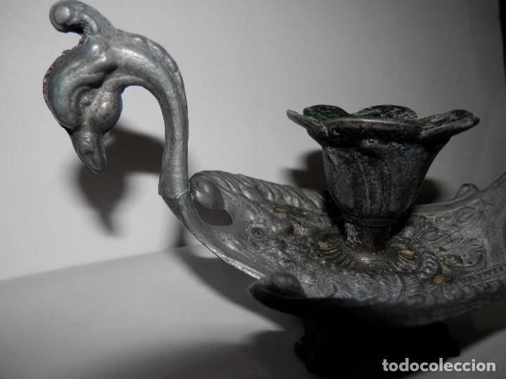 Antig&uuml;edades: ANTIGUO CANDELABRO PORTA VELAS - Foto 5