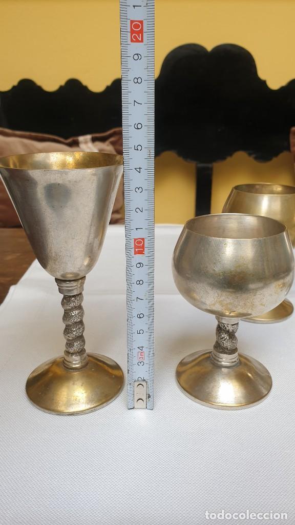 Antig&uuml;edades: ESPECTACULARES COPAS - SILVER PLATED SPAIN. - Foto 4