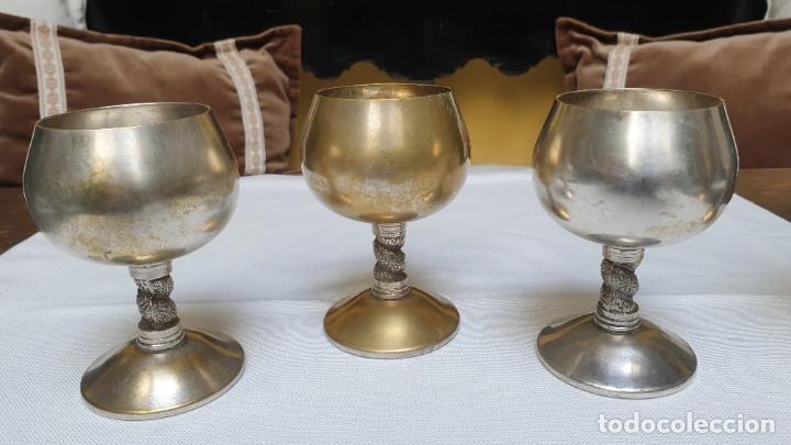Antig&uuml;edades: ESPECTACULARES COPAS - SILVER PLATED SPAIN. - Foto 16