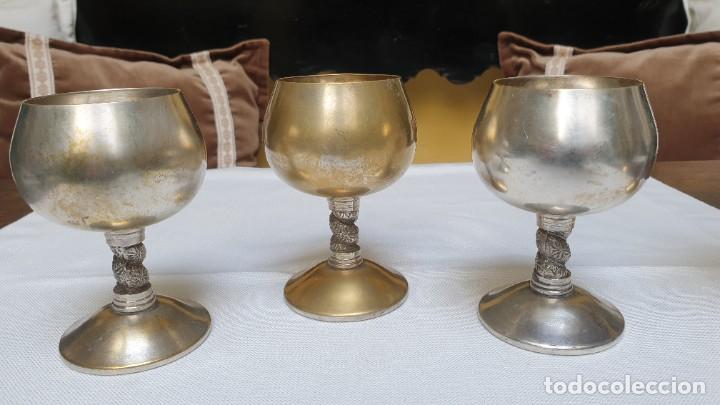 Antig&uuml;edades: ESPECTACULARES COPAS - SILVER PLATED SPAIN. - Foto 17