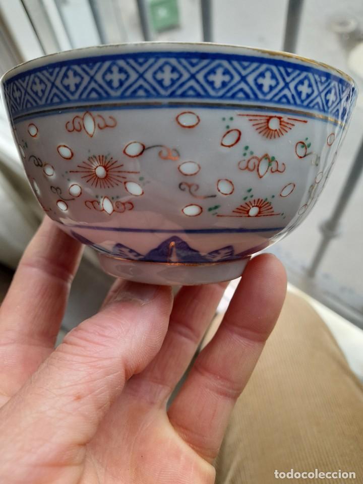 Antig&uuml;edades: Cuenco con transparencias de porcelana China - Foto 2