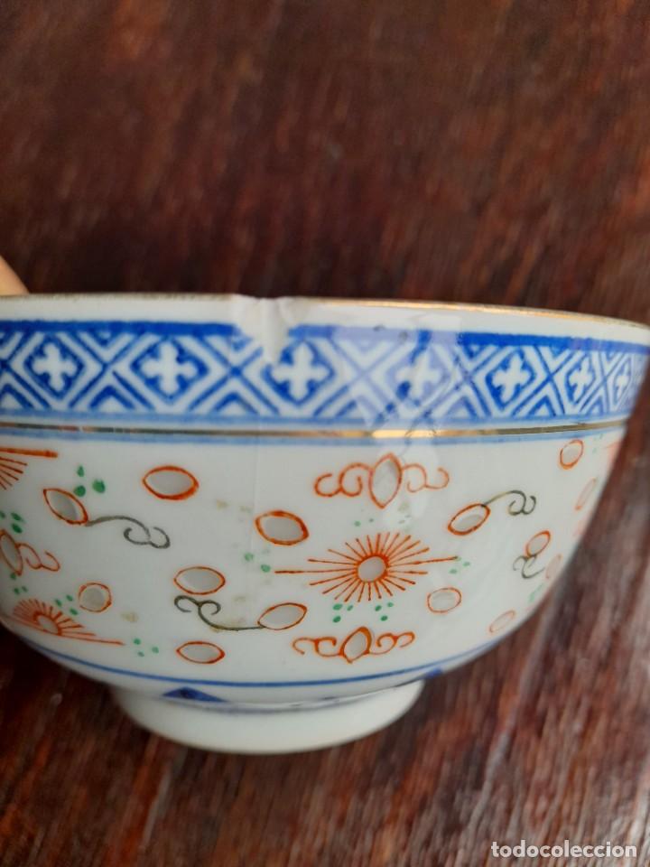 Antig&uuml;edades: Cuenco con transparencias de porcelana China - Foto 6