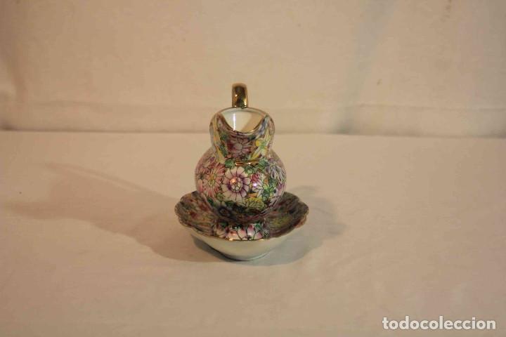 Antig&uuml;edades: SALSERA CON BANDEJA MIL FLORES - Foto 3