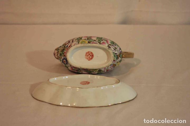 Antig&uuml;edades: SALSERA CON BANDEJA MIL FLORES - Foto 10