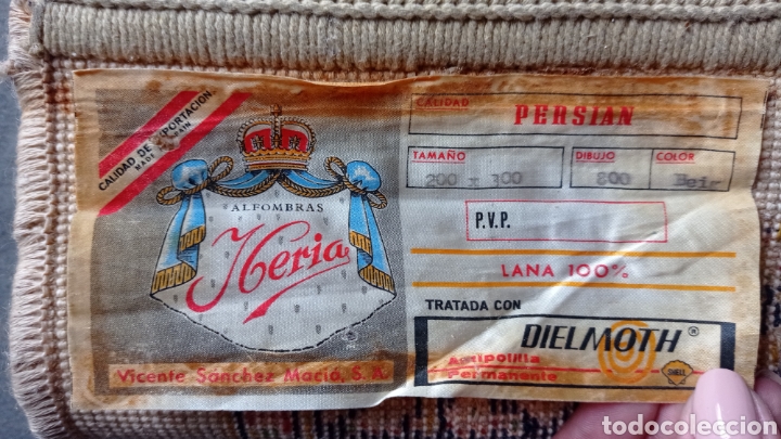 Antig&uuml;edades: Alfombra Persa original. - Foto 6