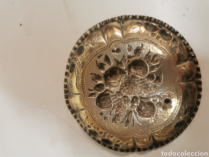 Antig&uuml;edades: Bandeja peque&ntilde;a plateada XIX - Foto 2
