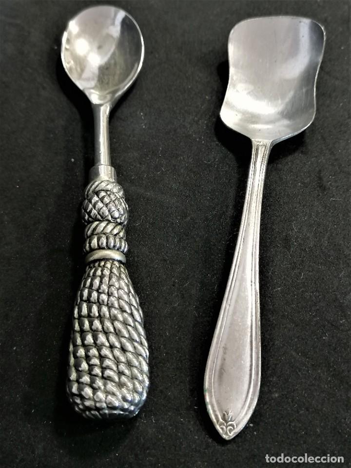 Antig&uuml;edades: Lote de dos cucharitas - Foto 1