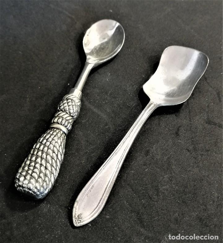 Antig&uuml;edades: Lote de dos cucharitas - Foto 3