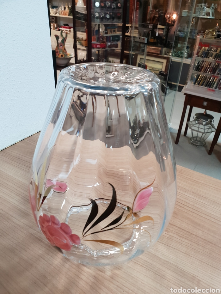Antig&uuml;edades: JARR&Oacute;N DE CRISTAL PINTADO A MANO - Foto 7