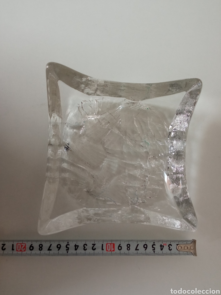 Antig&uuml;edades: Original cenicero en cristal macizo de Murano - Foto 2