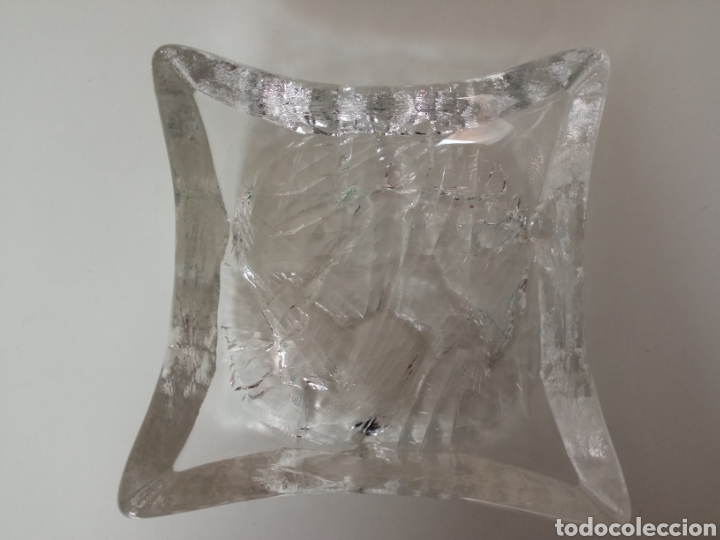 Antig&uuml;edades: Original cenicero en cristal macizo de Murano - Foto 1