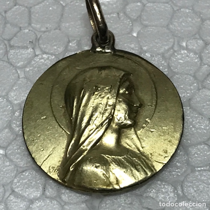 Antig&uuml;edades: Antigua medalla Virgen - Foto 1