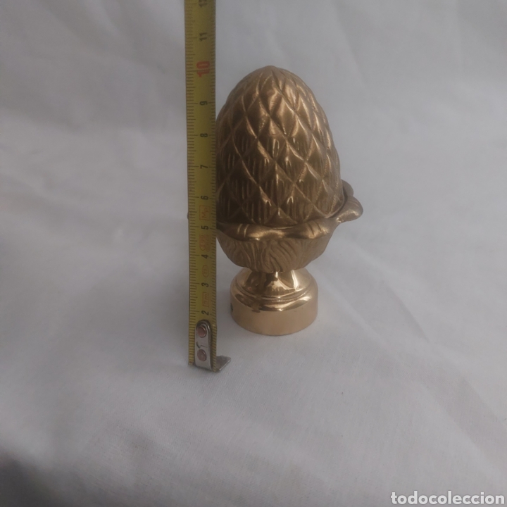Antig&uuml;edades: Pi&ntilde;a remate de bronce - Foto 5