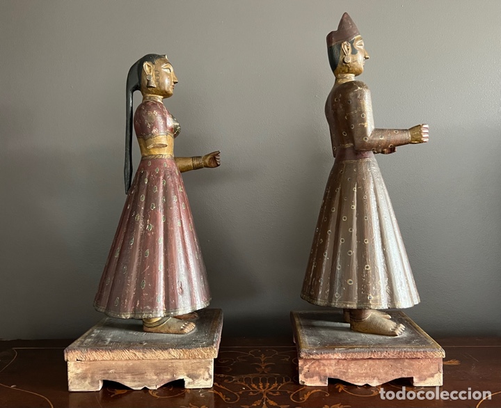 Antig&uuml;edades: Pareja de Soberanos de Mongolia - Foto 6