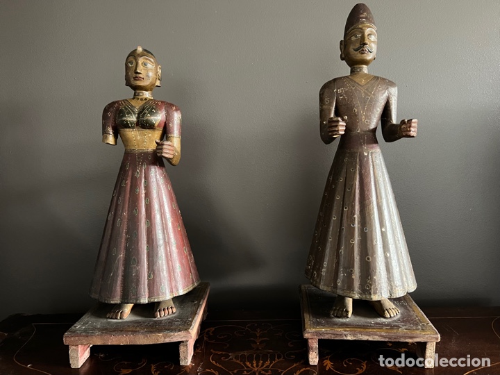 Antig&uuml;edades: Pareja de Soberanos de Mongolia - Foto 9