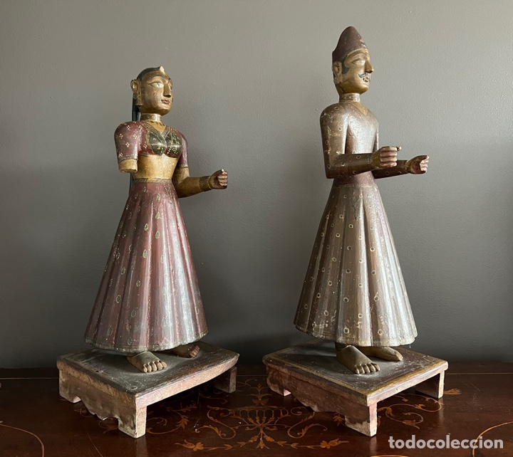 Antig&uuml;edades: Pareja de Soberanos de Mongolia - Foto 10