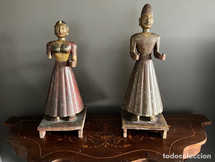 Antig&uuml;edades: Pareja de Soberanos de Mongolia - Foto 11