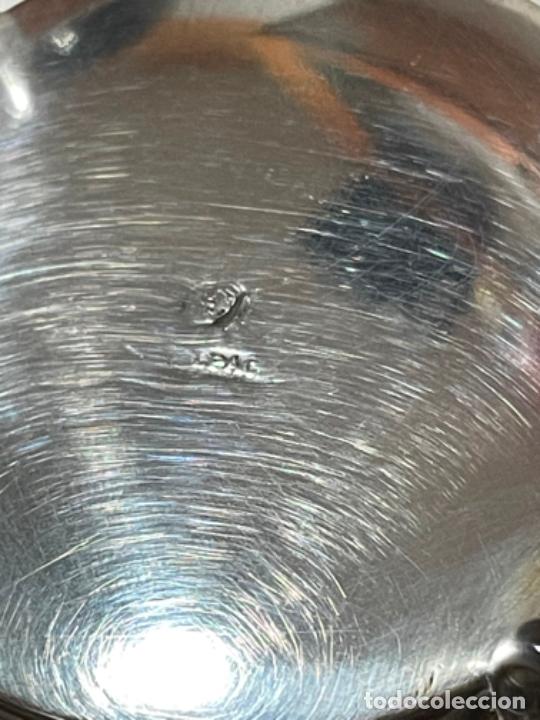 Antig&uuml;edades: CALENTADOR DE COPAS DE CO&Ntilde;AC EN PLATA - Foto 5