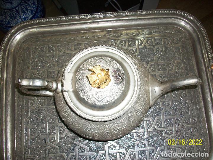 Antig&uuml;edades: BANDEJA Y TETERA ARABE - Foto 2