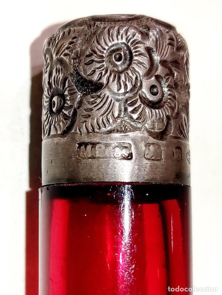 Antig&uuml;edades: PERFUMADOR CON TAPON DE PLATA. - Foto 3