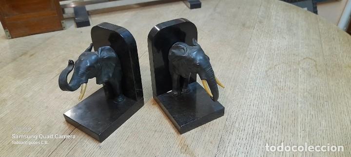 Antiguidades: Pareja de sujeta libros Art d&eacute;co REF-3324